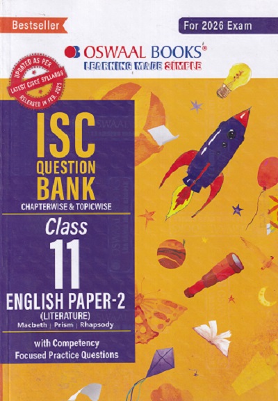 ISC QUESTION BANK CHAPTERWISE & TOPICWISE ENGLISH PAPER 2 CLASS 11