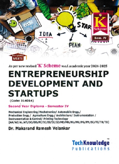 ENTREPRENEURSHIP DEVELOPMENT AND STARTUPS