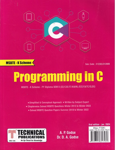 PROGRAMMING IN C