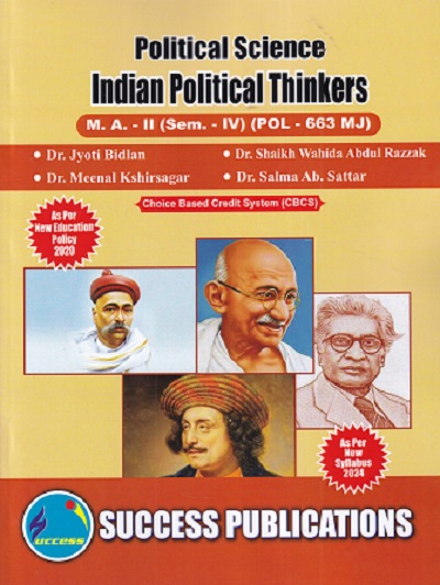 POLITICAL SCIENCE INDIAN POLITICAL THINKERS MA -2 (SEM -4TH) (POL-663 MJ)
