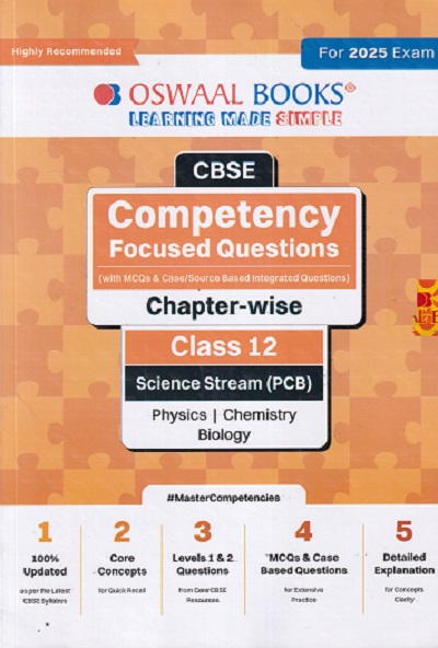CBSE LASS 12TH SCIENCE STREAM Physics, Chemistry, Biology COMPETENCY FOCUSED QUESTIONS CHAPERWISE