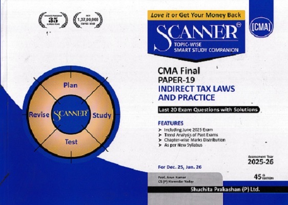 SCANNER CMA FINAL PAPER 19 INDIRECT TAX LAWS AND PRACTICE