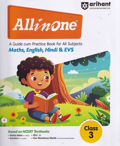 ALL IN ONE A GUIDE CUM PRACTICE BOOK FOR ALL SUBJECT MATHS, ENGLISH, HINDI & EVS CLASS 3RD