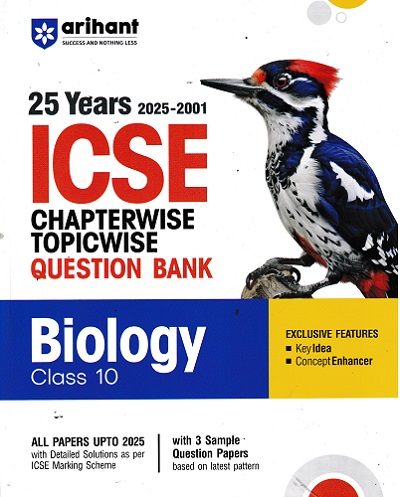 25 YEARS 2025 -2001 ICSE CHAPTERWISE TOPICWISE QUESTION BANK BIOLOGY CLASS 10TH |