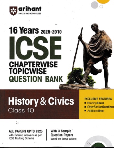 16 YEARS 2025 -2010 ICSE CHAPTERWISE TOPICWISE QUESTION BANK HISTORY & CIVICS CLASS 10TH |