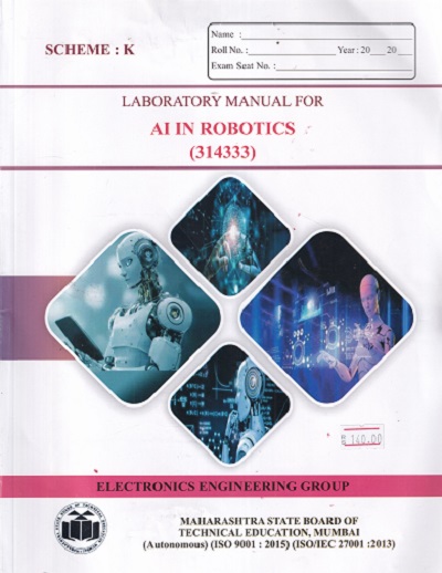LABORATORY MANUAL FOR AI IN ROBOTICS (314333) |