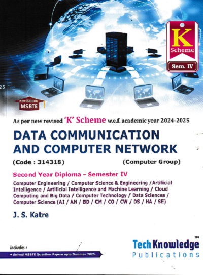 DATA COMMUNICATION AND COMPUTER NETWORK For MSBTE K Scheme Semester 4| J S KATRE