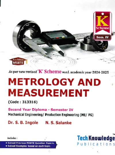 METROLOGY AND MEASUREMENT SY DIPLOMA SEM 4TH | S B INGOLE