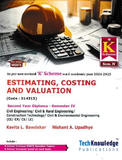 ESTIMATING COSTING AND VALUATION SY DIPLOMA SEM 4TH | KAVITA L BAWDEKAR