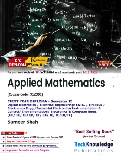 APPLIED MATHEMATICS FY DIPLOMA SEM 2 K SCHEME| SAMEER SHAH
