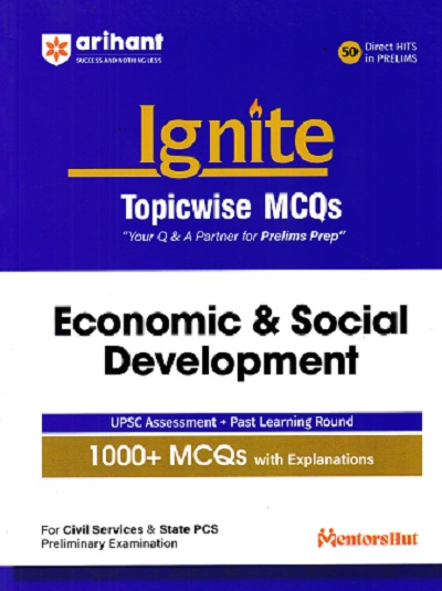 IGNITE TOPICWISE MCQS ECONOMIC & SOCIAL DEVELOPMENT | ARIHANT
