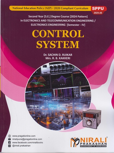 CONTROL SYSTEM for SPPU Second Year [SE] Degree in Electronics Engineering Semester 4 | Dr. Sachin D. Ruikar | Nirali Prakashan