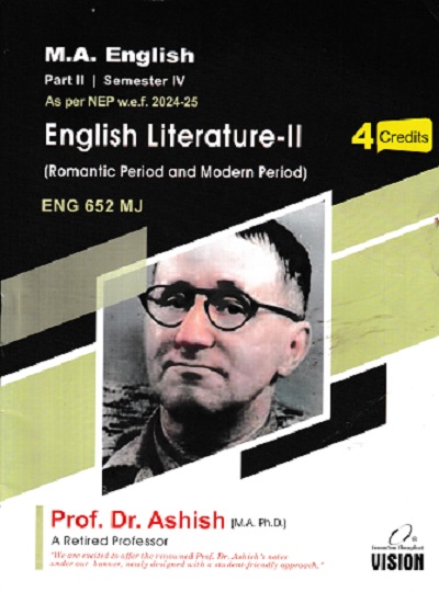 ENGLISH LITERATURE 2 ENG 652 MJ MA ENGLISH PART 2 SEM 4TH | DR ASHISH | VISION