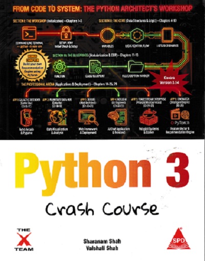 PYTHON 3 CRASH COURSE | SHARANAM SHAH | SHROFF