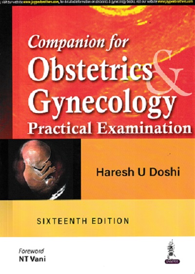 COMPANION FOR OBSTETRICS GYNECOLOGY | HARSH U DOSHI | JAYPEE