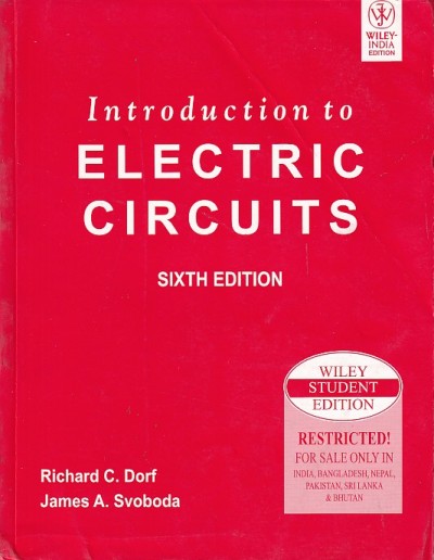 INTRODUCTION TO ELECTRIC CIRCUITS | RICHARD C. DORF, JAMES A. SVOBODA | Wiley