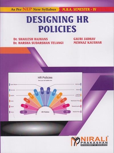 DESIGNING HR POLICIES for MBA Semester 4 | Dr. Shailesh Rajhans | Nirali Prakashan