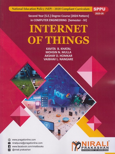 INTERNET OF THINGS for SPPU Second Year [SE] Degree in Computer Engineering Semester 4 | Kavita B. Khatal | Nirali Prakashan