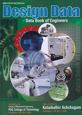 DESIGN DATA DATA BOOK OF ENGINEERS | KALAIKATHIR ACHCHAGAM | Kalaikathir Achchagam