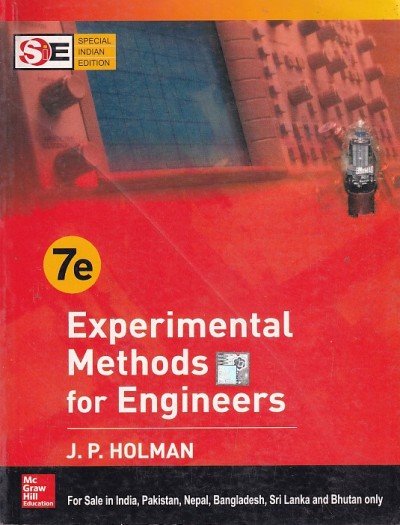 EXPERIMENTAL METHODS FOR ENGINEERS | J. P. HOLMAN | McGraw Hill