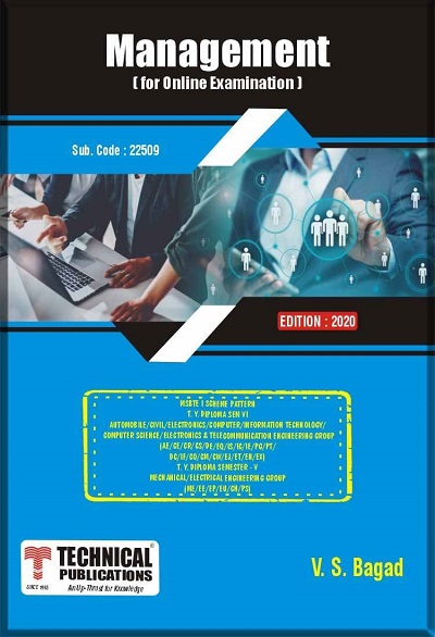 Management for MSBTE I Scheme (VI - Common- 22509) | V. S. Bagad | Technical Publications