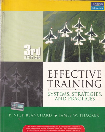 EFFECTIVE TRAINING | P. NICK BLANCHARD, JAMES W. THACKER | Pearson