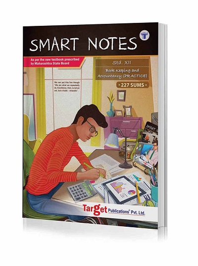 Smart Notes - Std 12 Book Keeping and Accountancy (Practice Book) | 227 Sums for Practice | HSC Commerce Maharashtra Board | Target Publications
