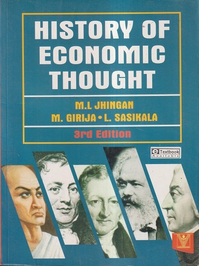 HISTORY OF ECONOMIC THOUGHT | M.L. JHINGAN, M. GIRIJA, L. SASIKALA | Vrinda Publisher