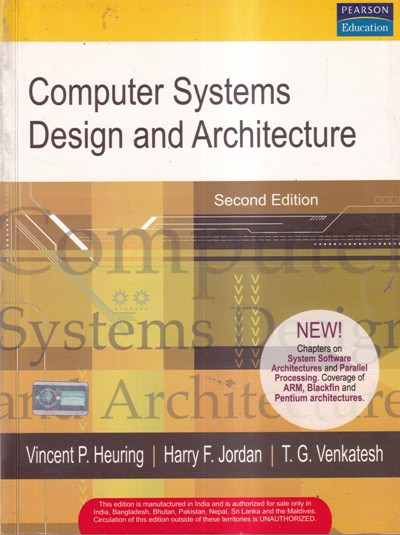 COMPUTER SYSTEMS DESIGN AND ARCHITECTURE | PEARSON