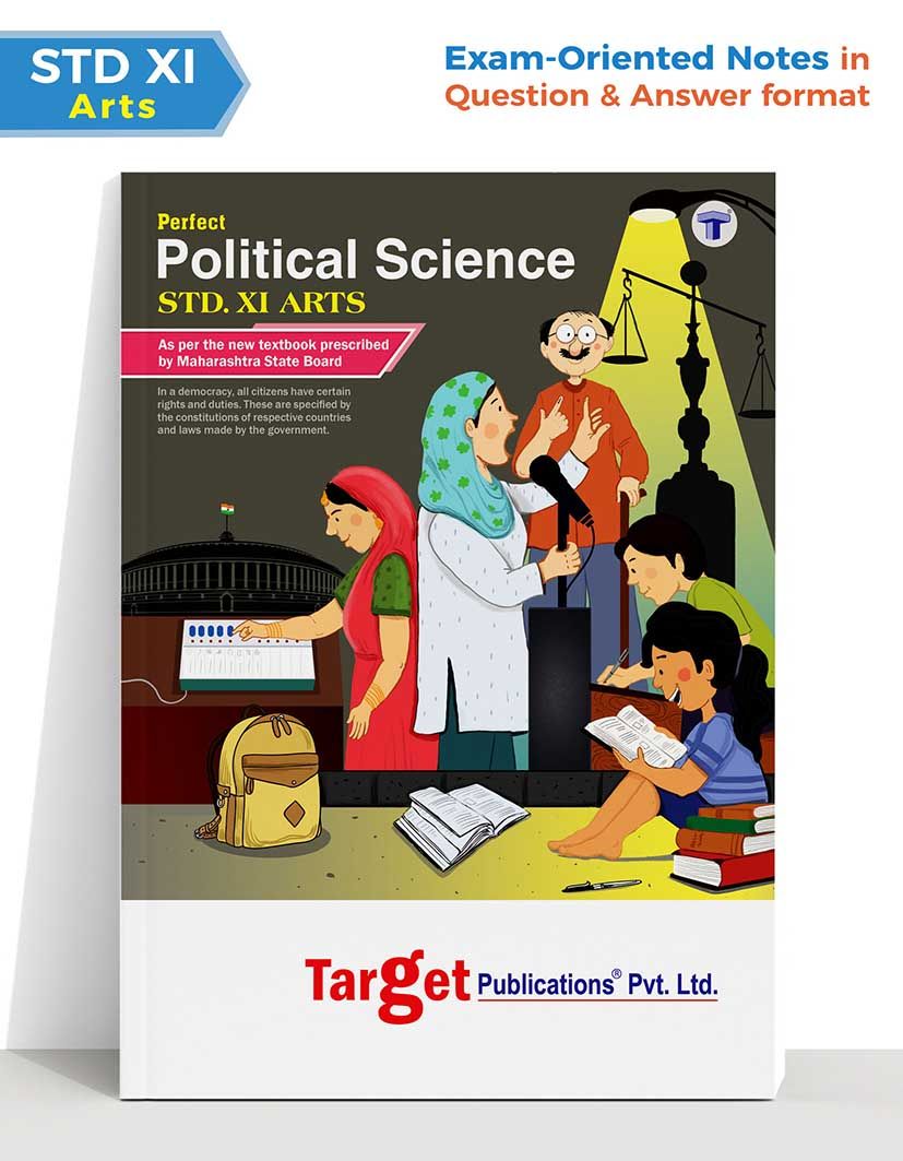 Std 11th Perfect Political Science Books | Arts Guide | Maharashtra State Board New Syllabus 2020-2021 | Target Publications
