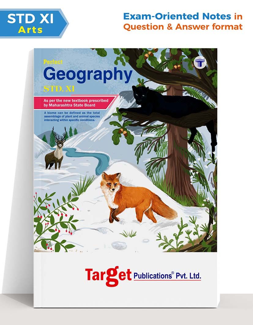 Std 11th Perfect Geography Books | Science and Arts Guide | Maharashtra State Board New Syllabus 2020-2021 | Target Publications