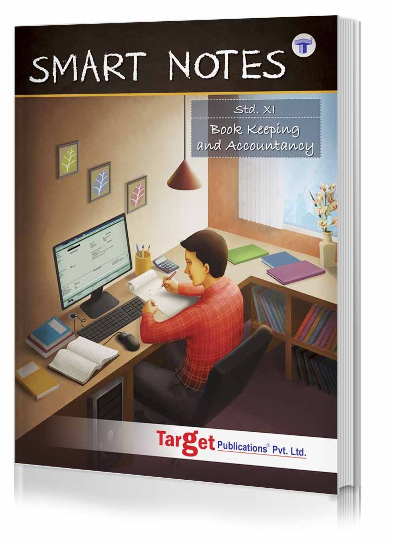 Std 11 Book Keeping and Accountancy Smart Notes Book | FYJC BK Guide | Commerce Maharashtra State Board | Based on Std 11th New Syllabus 2020 - 2021 | Also Includes HOTS, Textual and Objective Questions | Target Publications