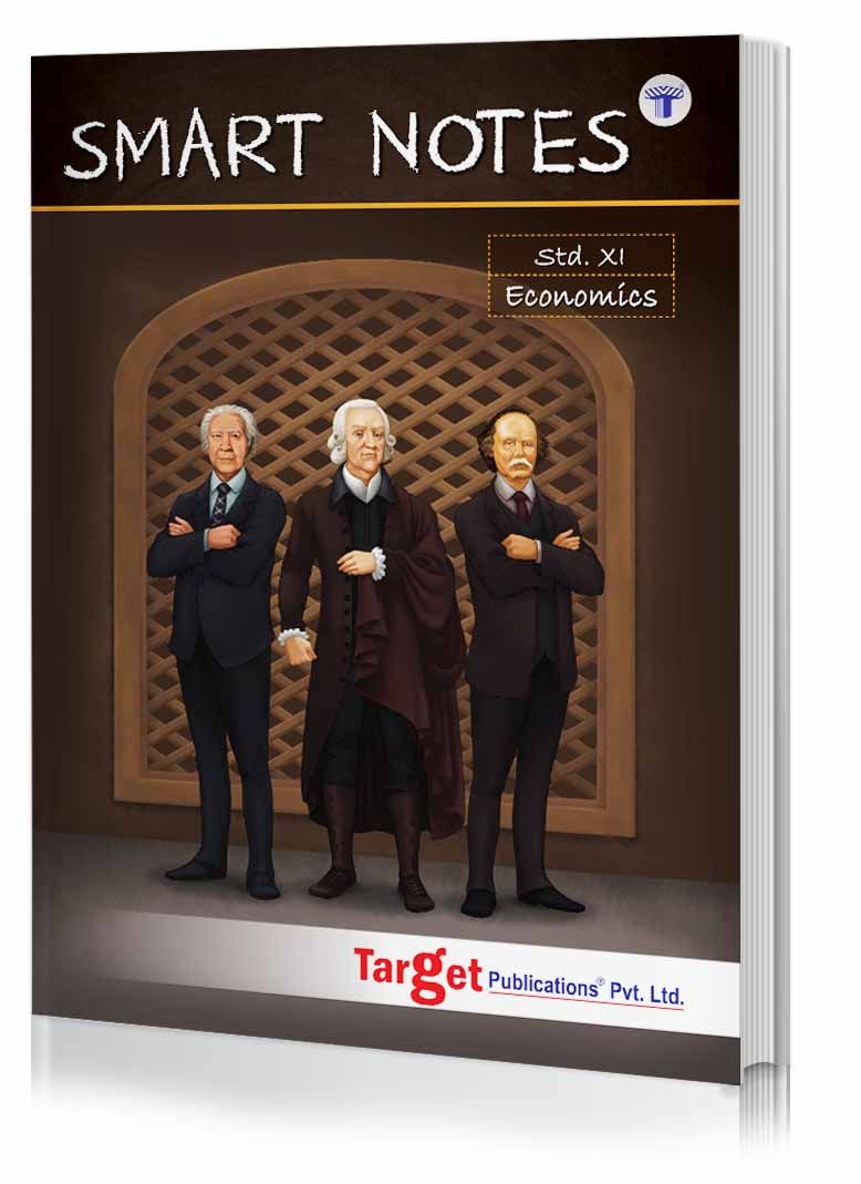 Std 11th Economics Smart Notes Book | Arts Guide | Maharashtra State Board New Syllabus 2020-2021 | Easy Learning and QR Codes for Reference Content | Target Publications