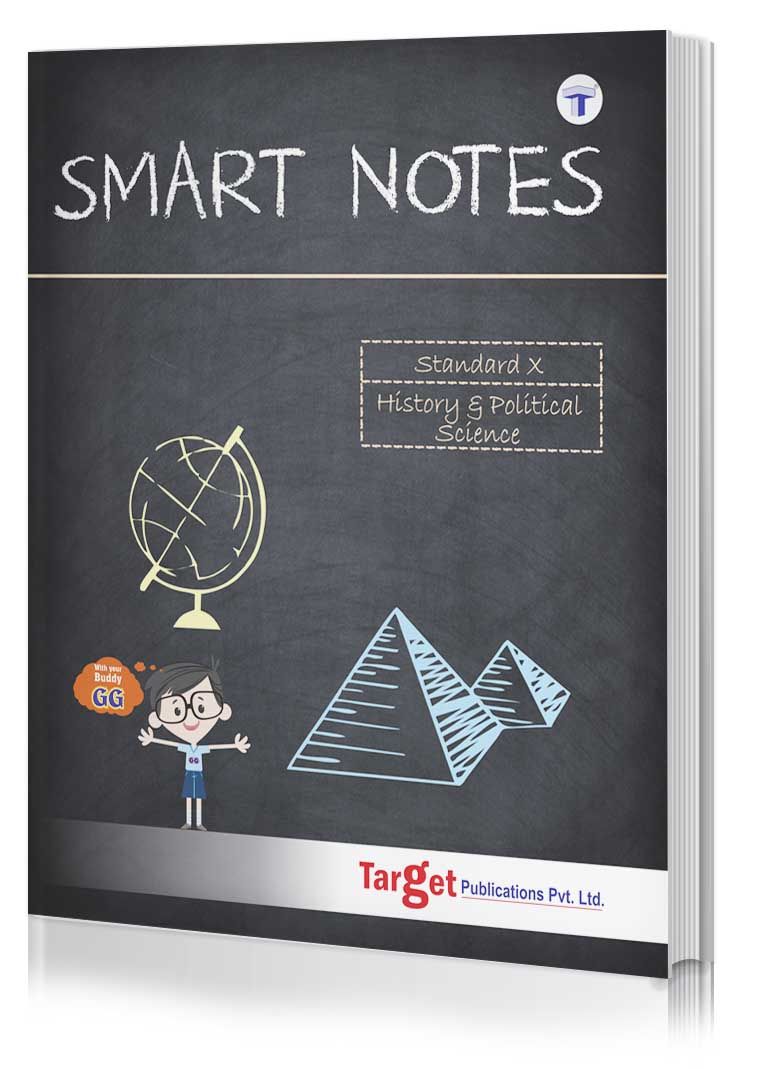 Std 10 History and Political Science Smart Notes Book | English Medium | SSC Maharashtra State Board | Includes Textual Questions, Model Question Paper and Smart Recap | Based on Std 10th New Syllabus | Target Publications