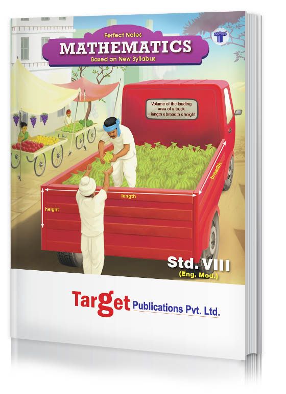 Std 8 Perfect Notes Maths Book | English Medium | Maharashtra State Board | Includes Additional Problems, MCQs, Important Formulae and Chapterwise Assessment | Based on Std 8th New Syllabus | Target Publications
