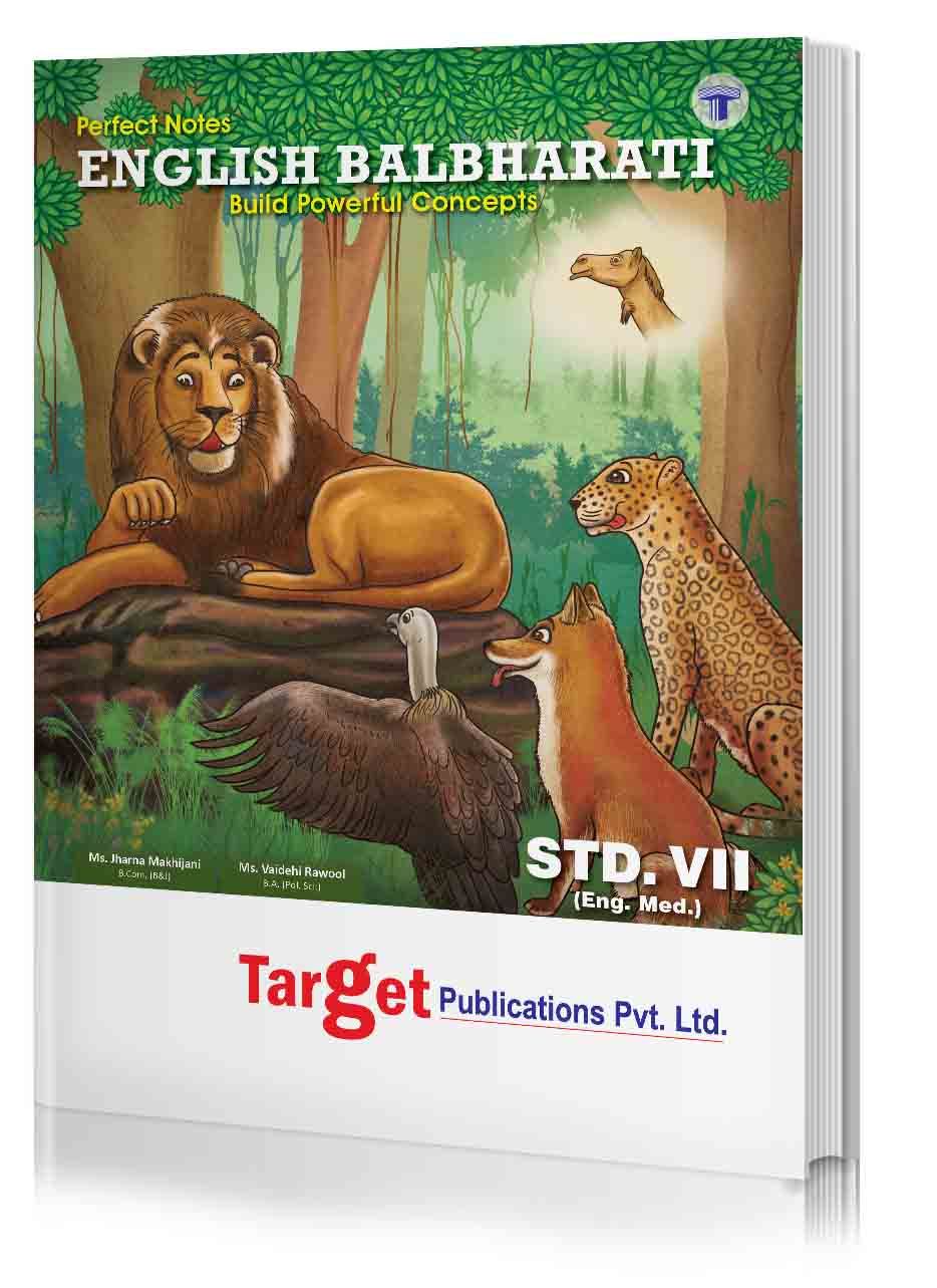 Std 7 Perfect Notes English Balbharati Book | English Medium | Maharashtra State Board | Includes Glossary, Summary, Paraphrases, Grammar, Writing Skills and Activity based Questions | Based on Std 7th New Syllabus | Target Publications
