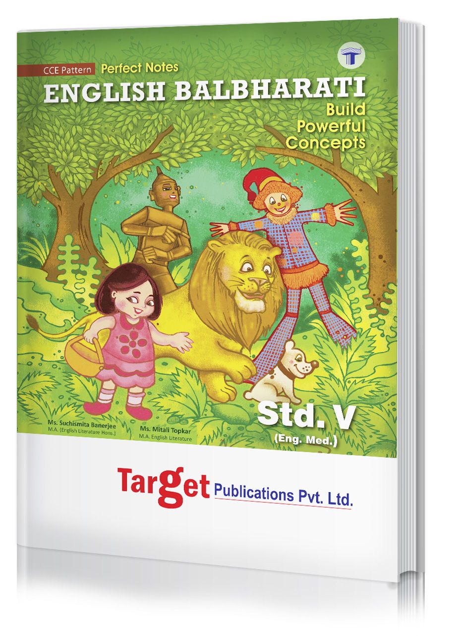 Std 5 Perfect Notes English Balbharati Book | English Medium | Maharashtra State Board | Includes Glossary, Summary, Paraphrases, Grammar, Writing Skills, Activity Questions and Model Test Papers | Based on Std 5th New Syllabus | Target Publications