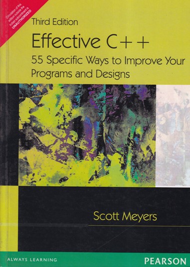 EFFECTIVE C ++ | SCOTT MEYERS | Pearson