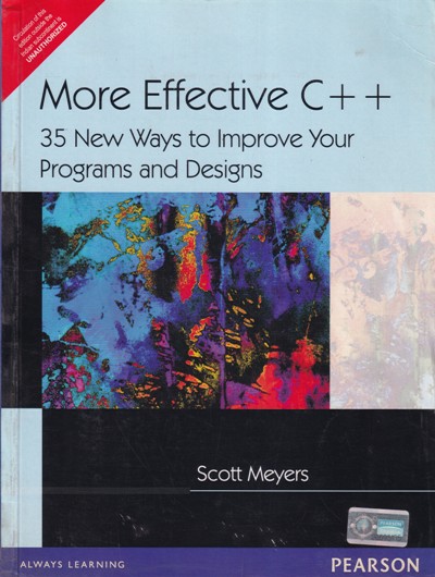 MORE EFFECTIVE C ++ | SCOTT MEYERS | Pearson