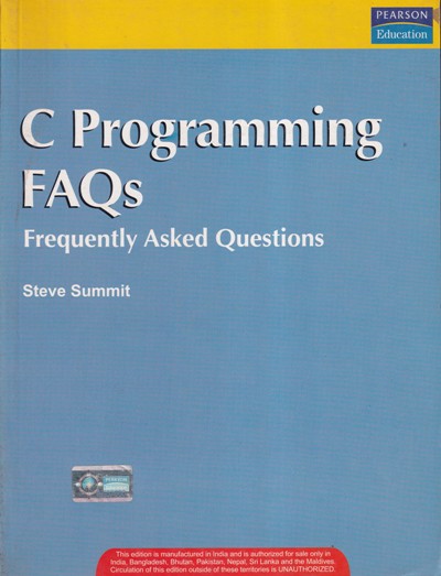 C PROGRAMMING FAQS | STEVE SUMMIT | Pearson