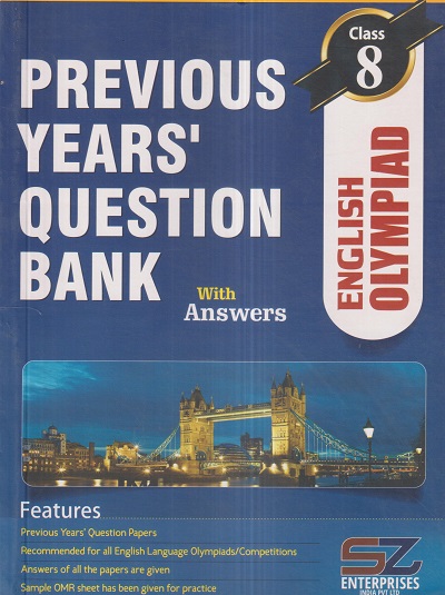 PREVIOUS YEARs QUESTION BANK With Answers ENGLISH OLYMPIAD Class 8 | SILVER ZONE