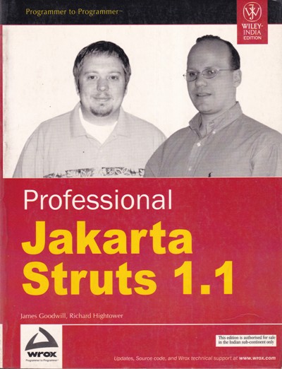 PROFESSIONAL JAKARTA STRUTS 1.1 | JAMES GOODWILL, RICHARD HIGHTOWER | Wiley