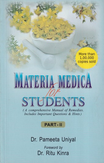 MATERIA MEDICA FOR STUDENTS Part- II | DR. PAMEETA UNIYAL, DR. RITU KINRA | B. JAIN