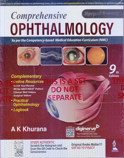 COMPREHENSIVE OPHTHALMOLOGY | A. K. KHURANA | Jaypee