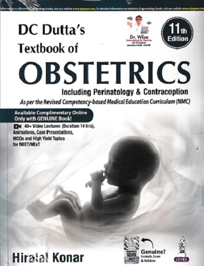 DC DUTTA'S TEXTBOOK OF OBSTETRICS | HIRALAL KONAR | Jaypee