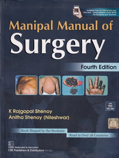 MANIPAL MANUAL OF SURGERY | K. RAJGOPAL SHENOY, ANITHA SHENOY | CBS