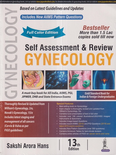 SELF ASSESSMENT & REVIEW GYNECOLOGY | SAKSHI ARORA HANS | Jaypee
