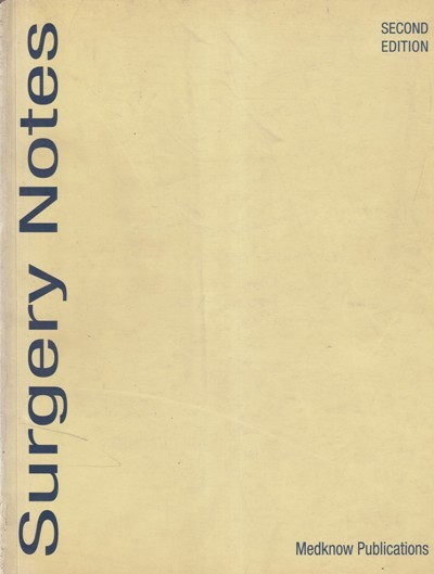 SURGERY NOTES | MEDKNOW PUBLISHER | MEDKNOW PUBLISHER