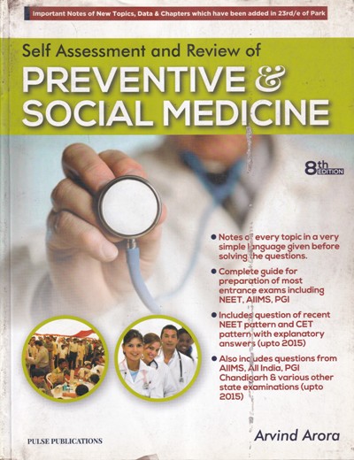 SELF ASSESSMENT AND REVIEW OF PREVENTIVE AND SOCIAL MEDICINE | ARVIND ARORA | Pulse