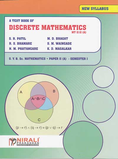 DISCRETE MATHEMATICS | R S BHAMARE, S M WAINGADE, N M PHATANGARE, S R PATIL , M D BHAGAT, K D MASALKAR,